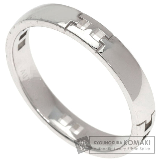 HERMES Hercules Wrestling #56 Ring K18 White Gold Ladies [Used]