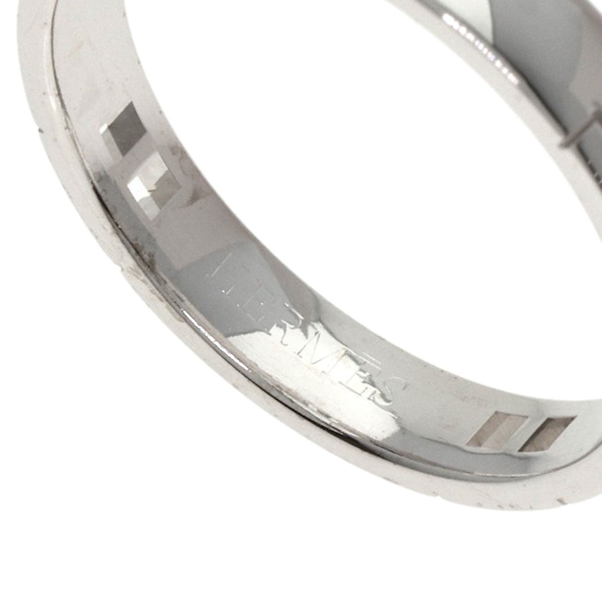 HERMES Hercules Wrestling #56 Ring K18 White Gold Ladies [Used]