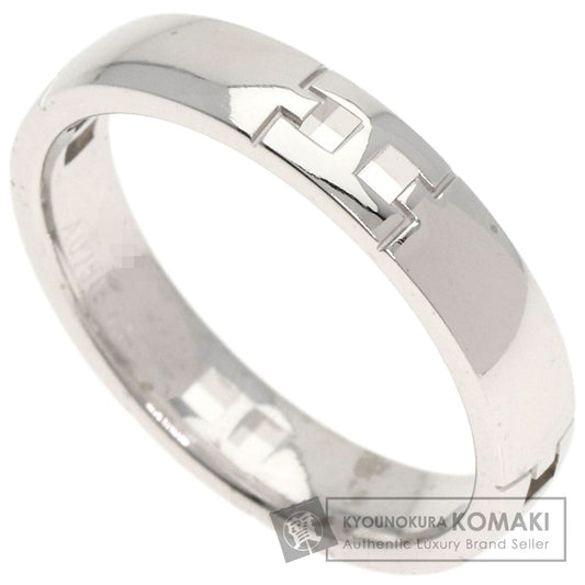 HERMES Hercules Wrestling #48 Ring K18 White Gold Ladies [Used]