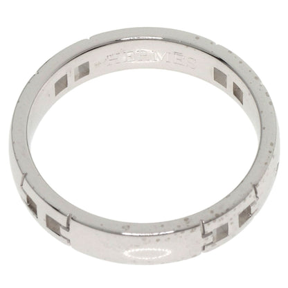 HERMES Hercules Wrestling #48 Ring K18 White Gold Ladies [Used]