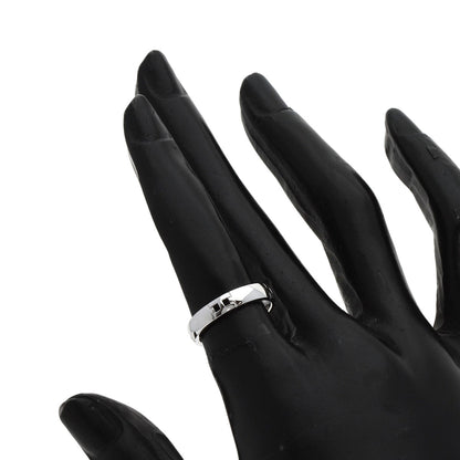 HERMES Hercules Wrestling #48 Ring K18 White Gold Ladies [Used]