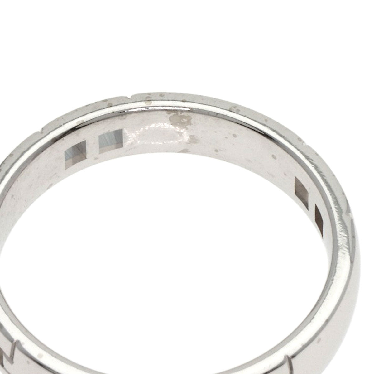 HERMES Hercules Wrestling #48 Ring K18 White Gold Ladies [Used]