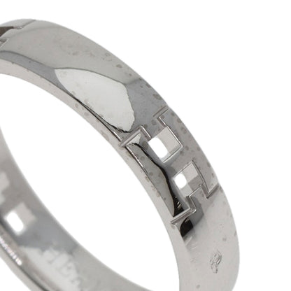 HERMES Hercules Wrestling #48 Ring K18 White Gold Ladies [Used]