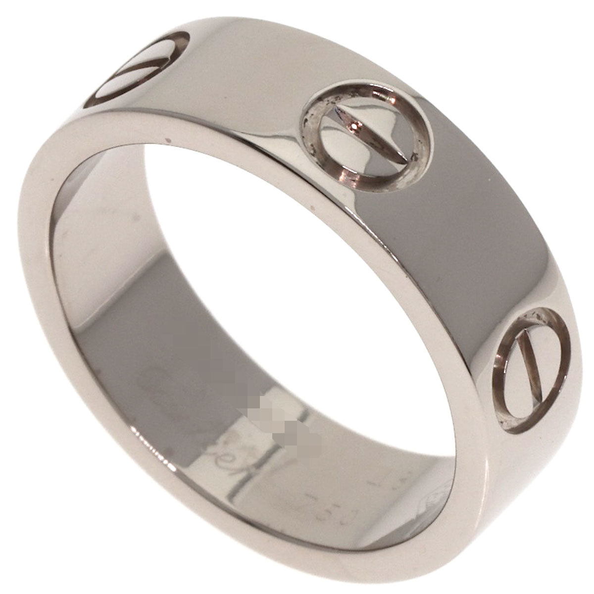 CARTIER love ring #48 Ring K18 White Gold Ladies [Used]