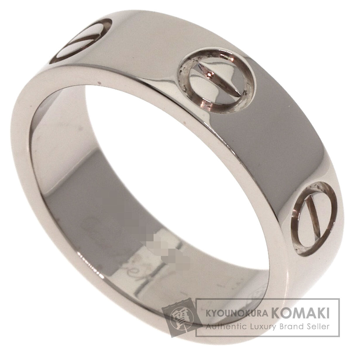 CARTIER love ring #48 Ring K18 White Gold Ladies [Used]