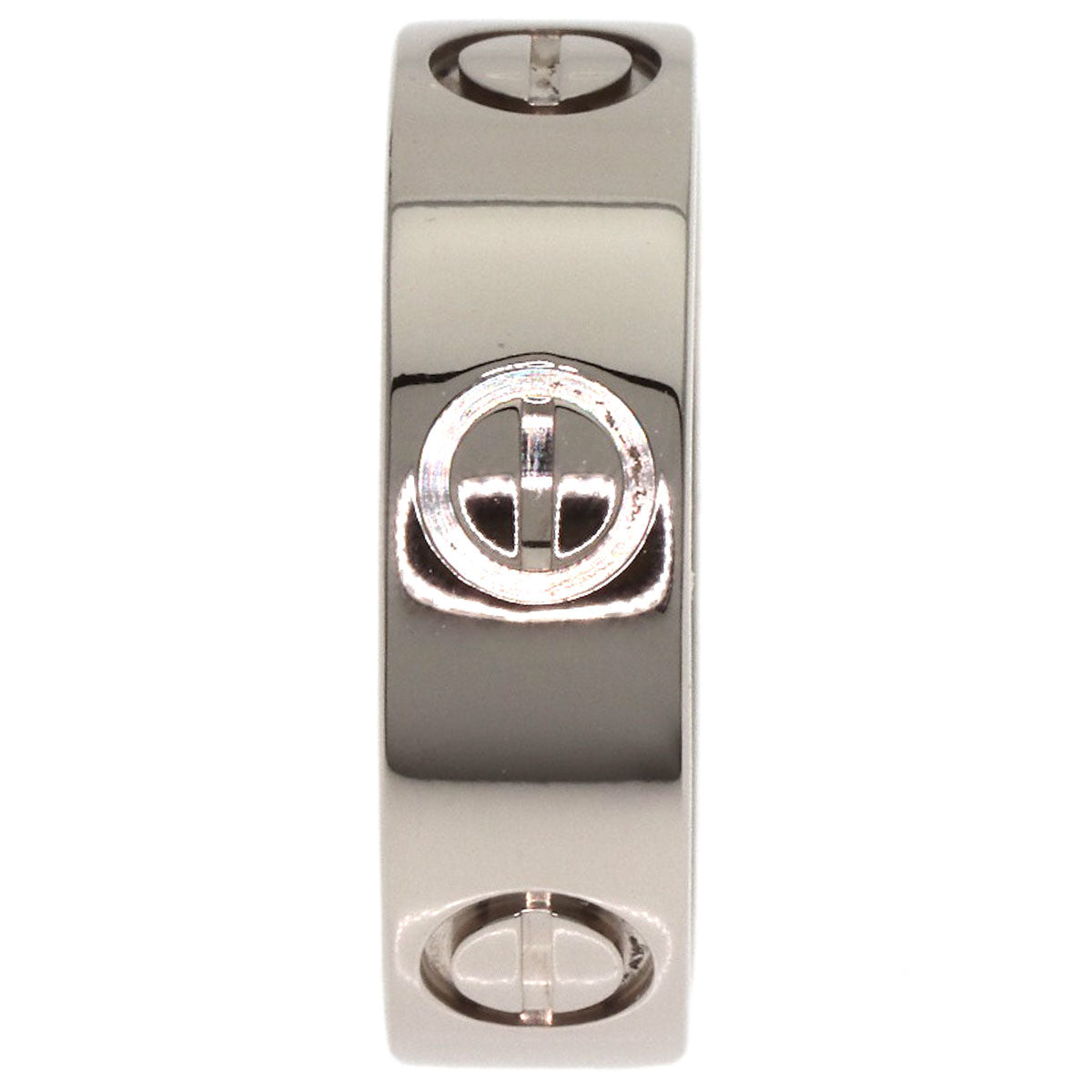 CARTIER love ring #48 Ring K18 White Gold Ladies [Used]