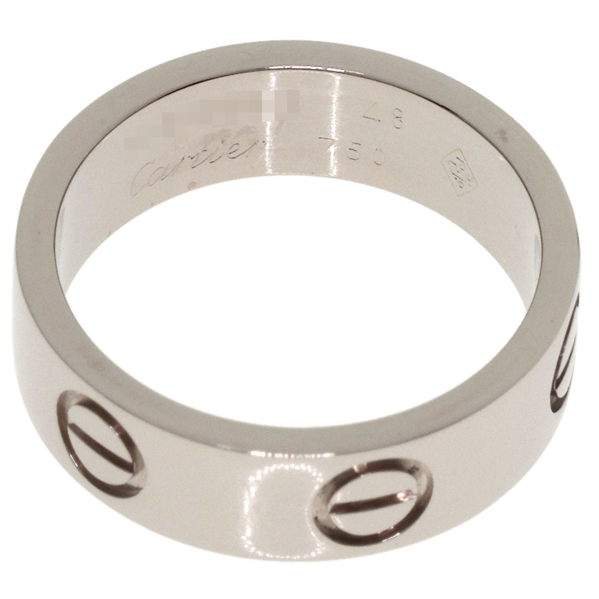 CARTIER love ring #48 Ring K18 White Gold Ladies [Used]