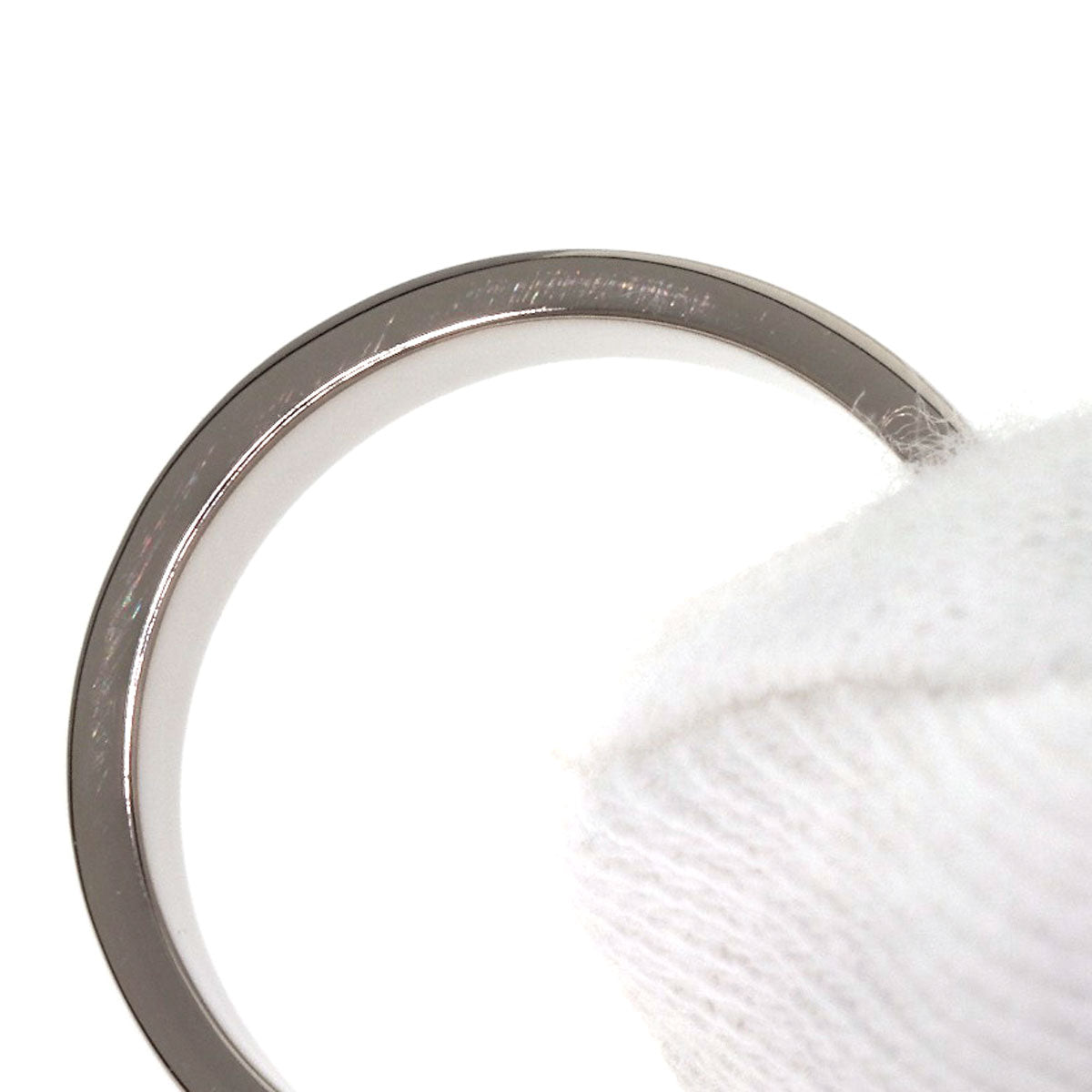 CARTIER love ring #48 Ring K18 White Gold Ladies [Used]