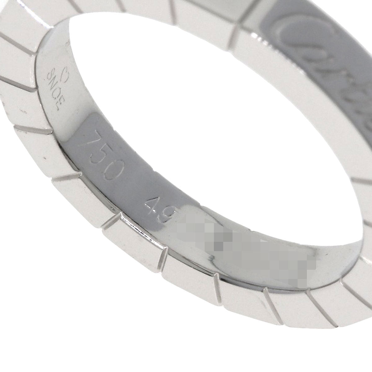 CARTIER Laniere # 49 Ring K18 White Gold Ladies [Used]