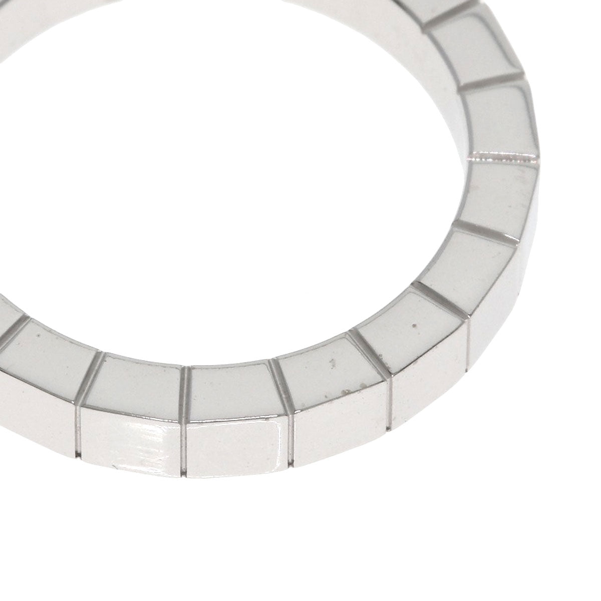 CARTIER Laniere # 49 Ring K18 White Gold Ladies [Used]