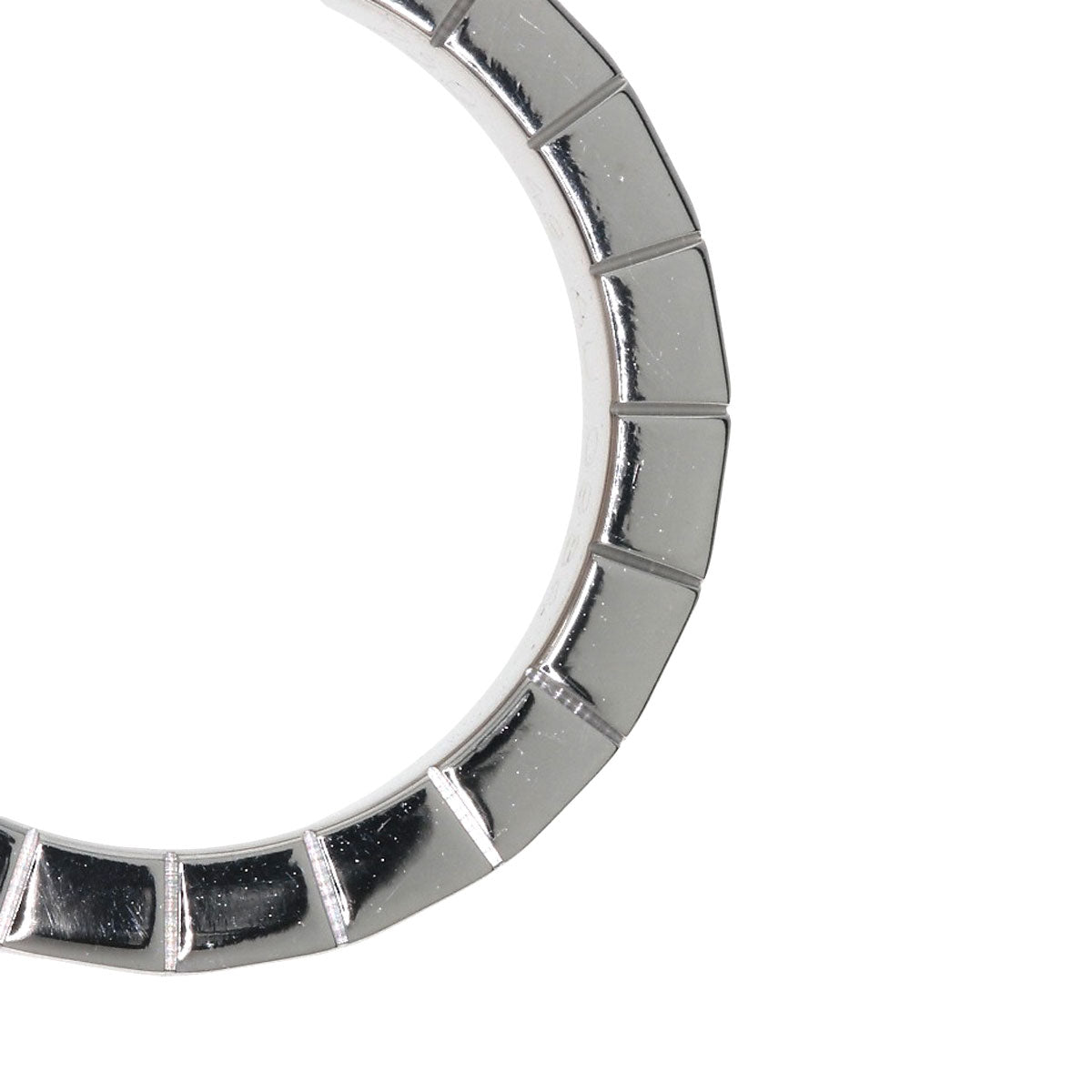 CARTIER Laniere # 49 Ring K18 White Gold Ladies [Used]