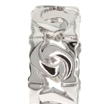 CARTIER Entrelaces #51 Ring K18 White Gold Ladies [Used]
