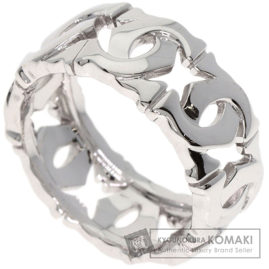 CARTIER Entrelaces #51 Ring K18 White Gold Ladies [Used]