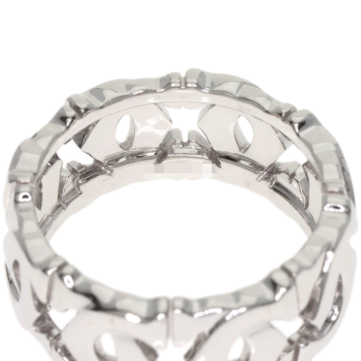 CARTIER Entrelaces #51 Ring K18 White Gold Ladies [Used]