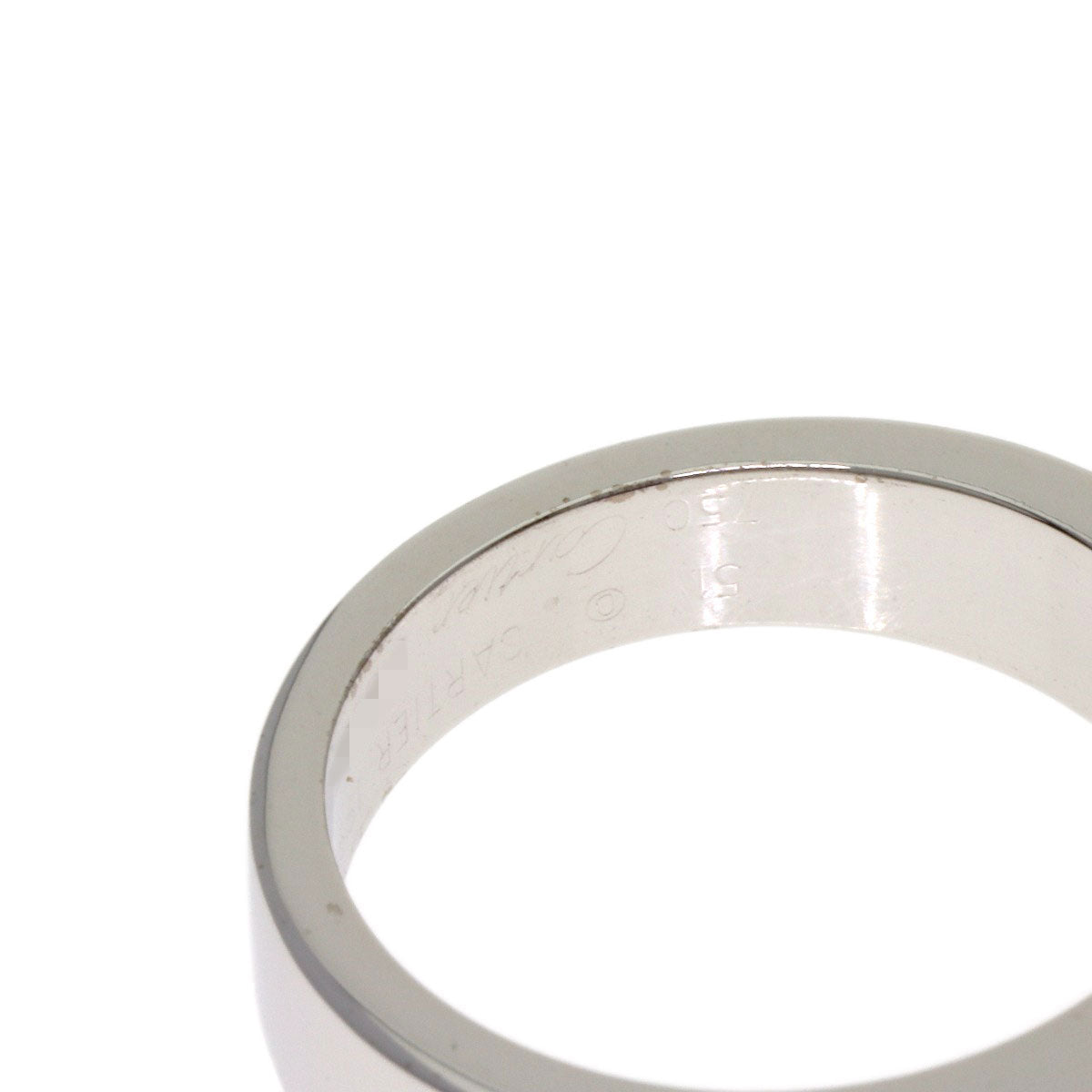 CARTIER Tank Amethyst #51 Ring K18 White Gold Ladies [Used]