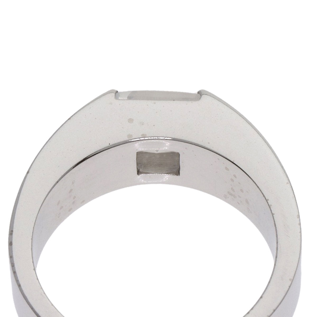 CARTIER Tank Moonstone #51 Ring K18 White Gold Ladies [Used]