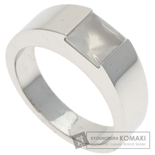 CARTIER Tank Moonstone #51 Ring K18 White Gold Ladies [Used]