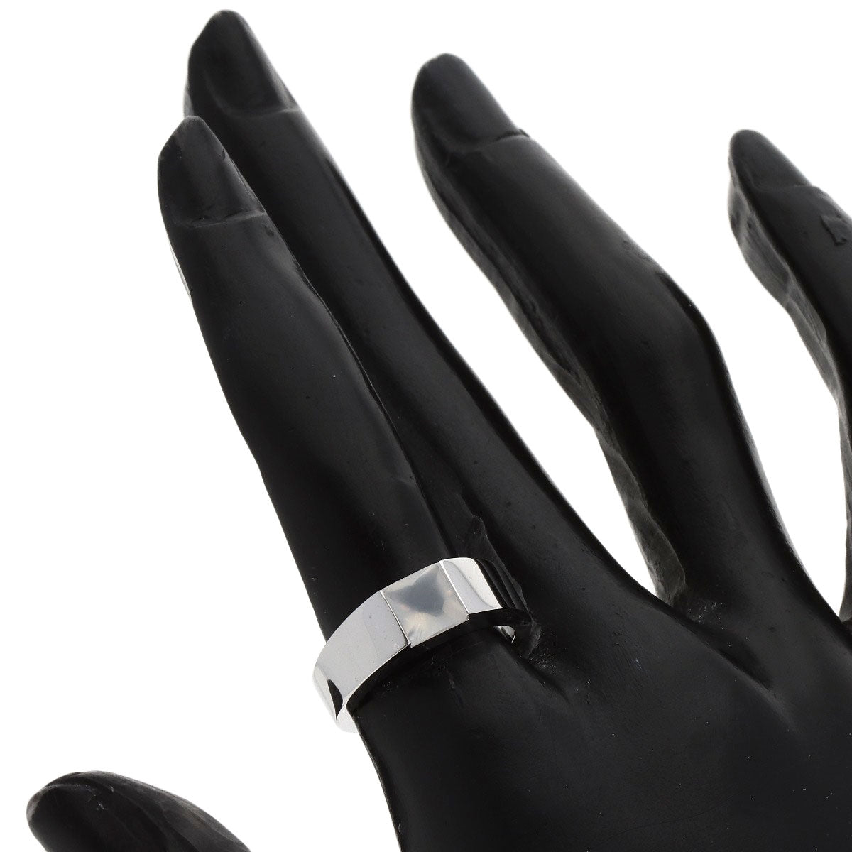 CARTIER Tank Moonstone #51 Ring K18 White Gold Ladies [Used]