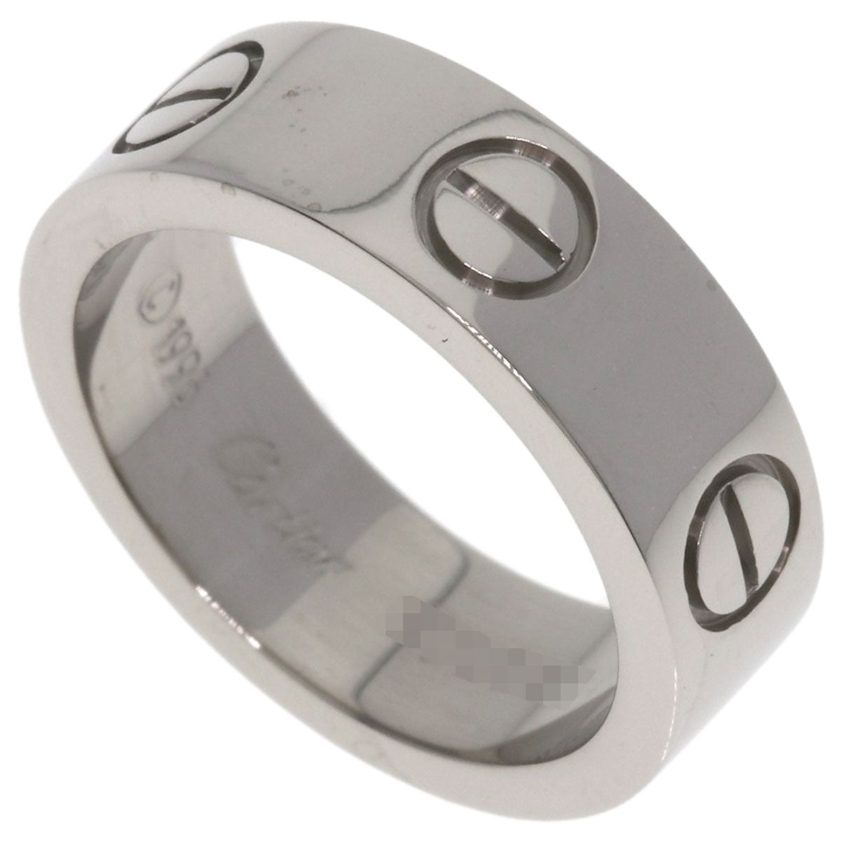 CARTIER love ring #47 Ring K18 White Gold Ladies [Used]