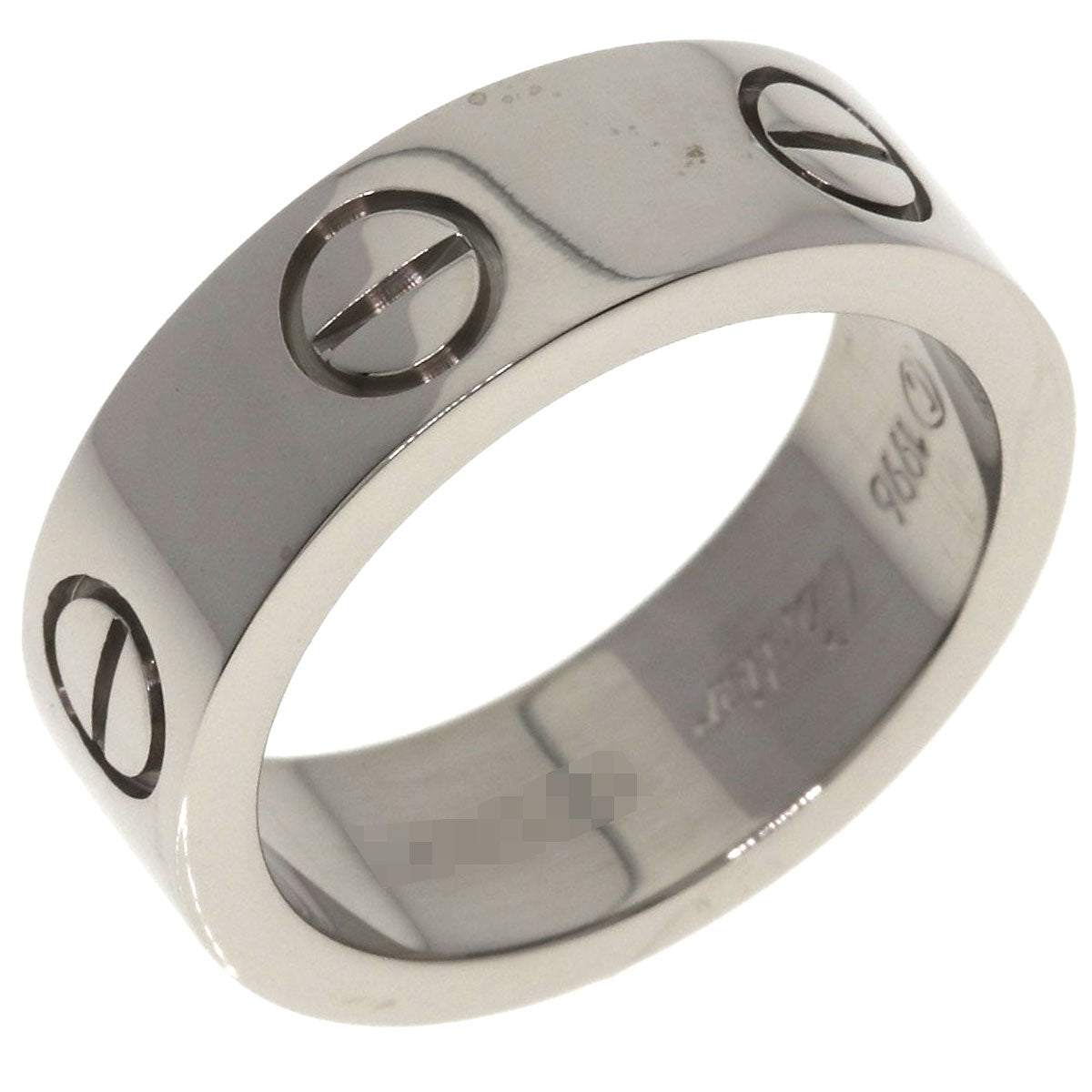 CARTIER love ring #47 Ring K18 White Gold Ladies [Used]