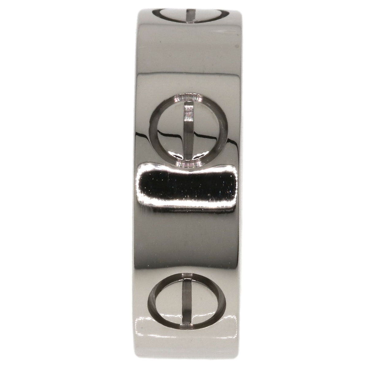 CARTIER love ring #47 Ring K18 White Gold Ladies [Used]