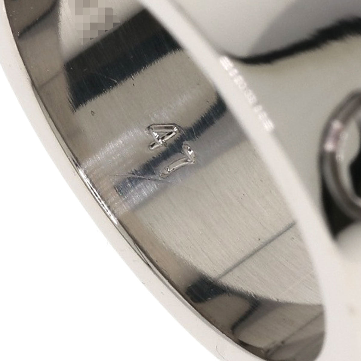 CARTIER love ring #47 Ring K18 White Gold Ladies [Used]