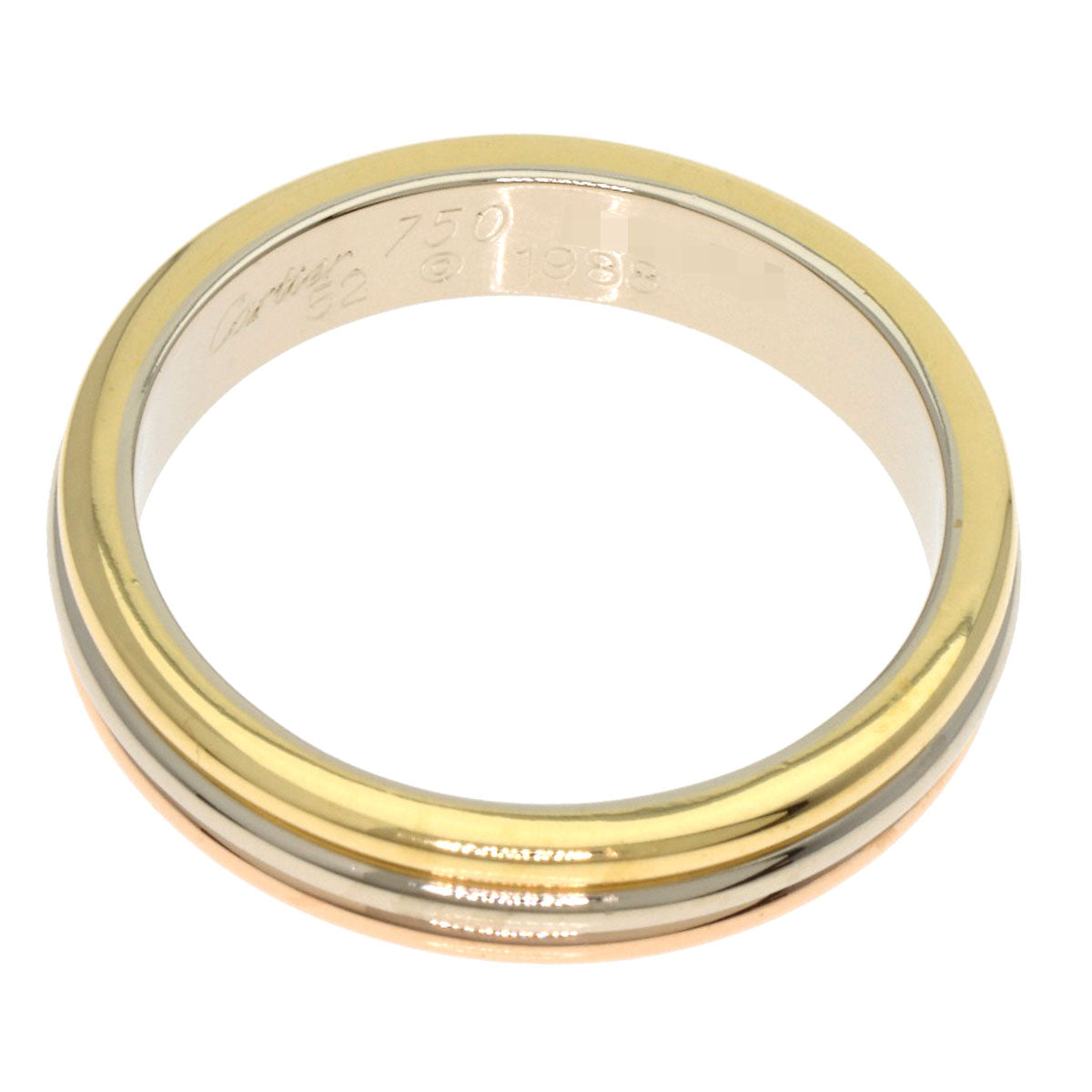 CARTIER Three colors # 52 Ring K18 Yellow Gold 18K Pink GoldLadies [Used]