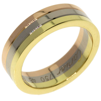 CARTIER Three Color #45 Ring K18 Yellow Gold K18 White GoldLadies [Used]