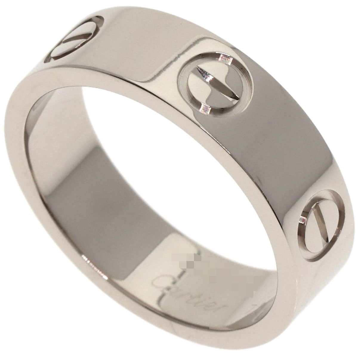 CARTIER love ring #52 Ring K18 White Gold Ladies [Used]