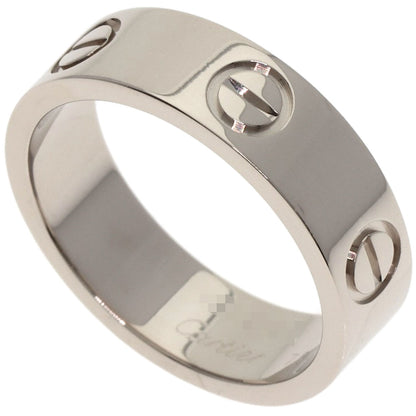 CARTIER love ring #52 Ring K18 White Gold Ladies [Used]