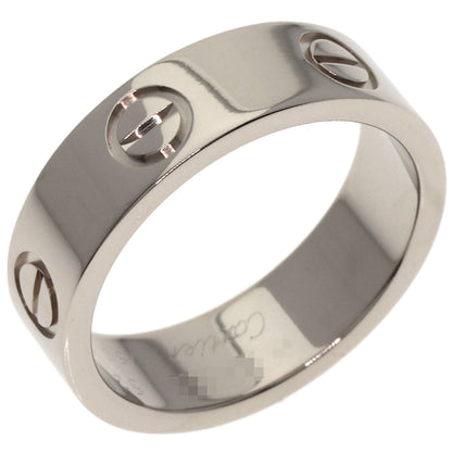 CARTIER love ring #52 Ring K18 White Gold Ladies [Used]