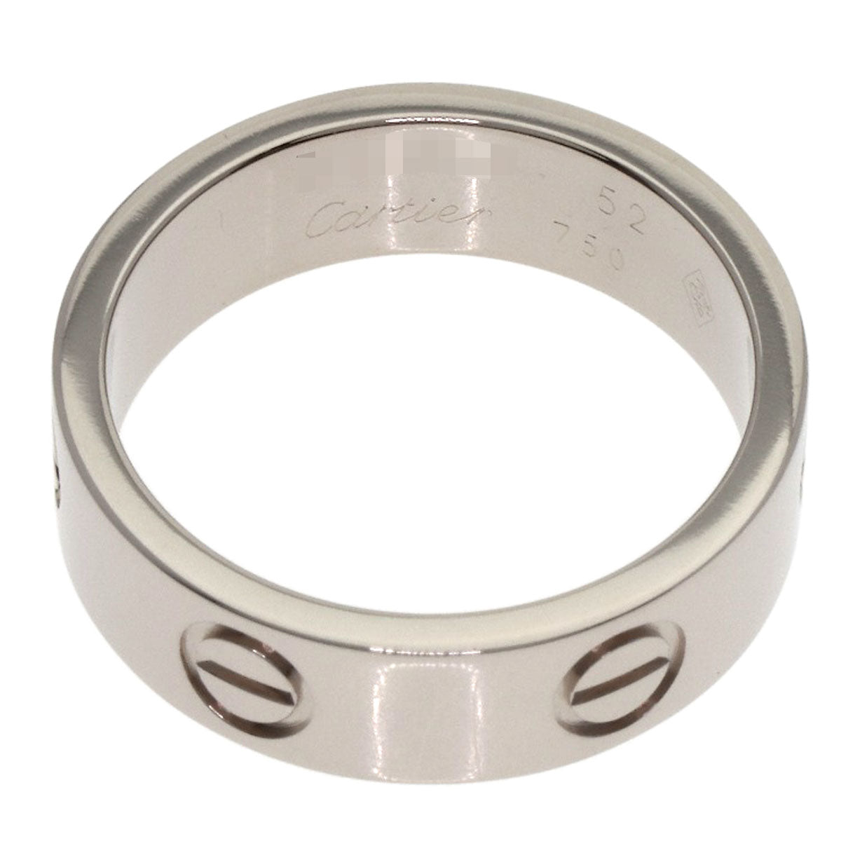 CARTIER love ring #52 Ring K18 White Gold Ladies [Used]
