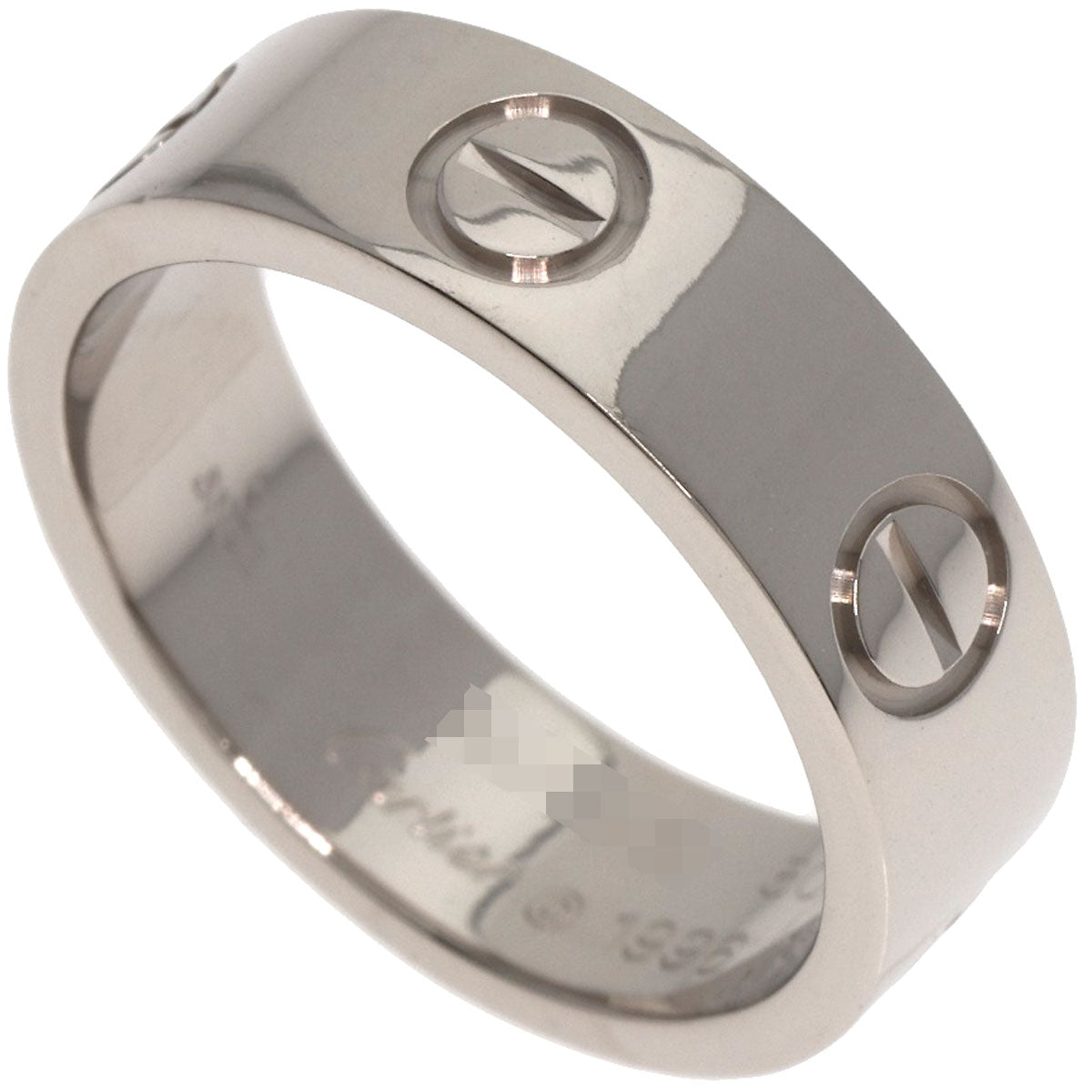 CARTIER love ring #50 Ring K18 White Gold Ladies [Used]