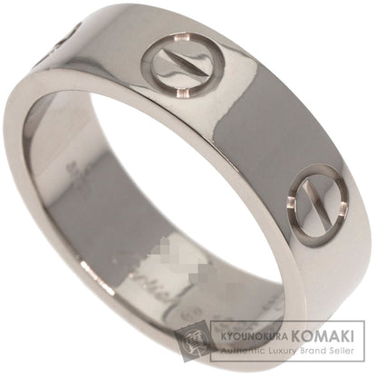 CARTIER love ring #50 Ring K18 White Gold Ladies [Used]