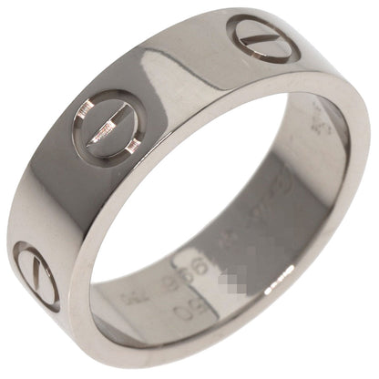 CARTIER love ring #50 Ring K18 White Gold Ladies [Used]