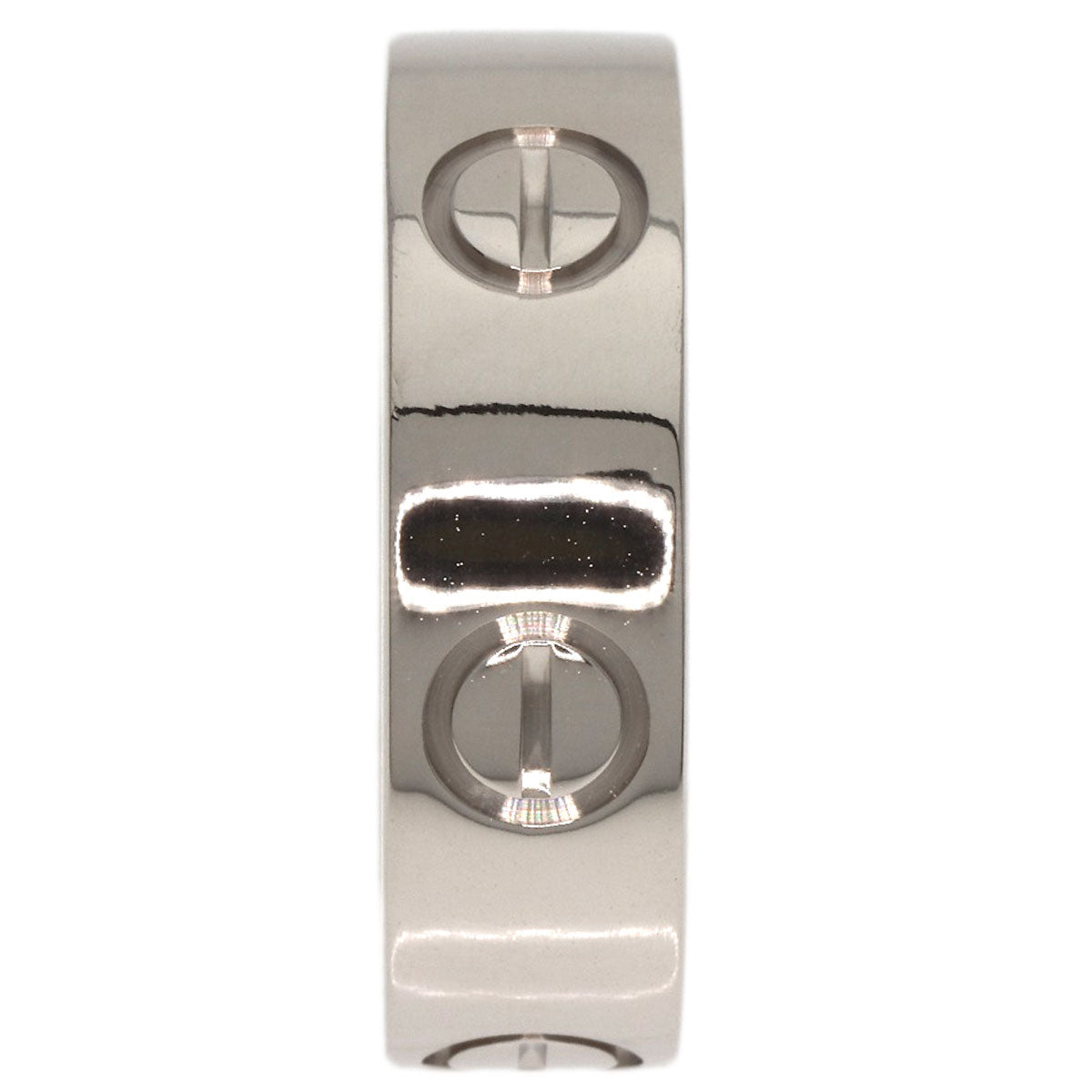 CARTIER love ring #50 Ring K18 White Gold Ladies [Used]