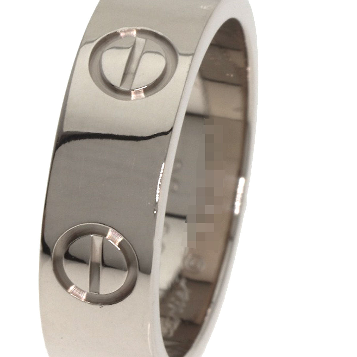 CARTIER love ring #50 Ring K18 White Gold Ladies [Used]