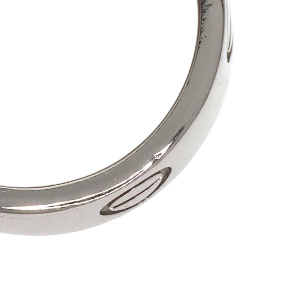 CARTIER love ring #50 Ring K18 White Gold Ladies [Used]