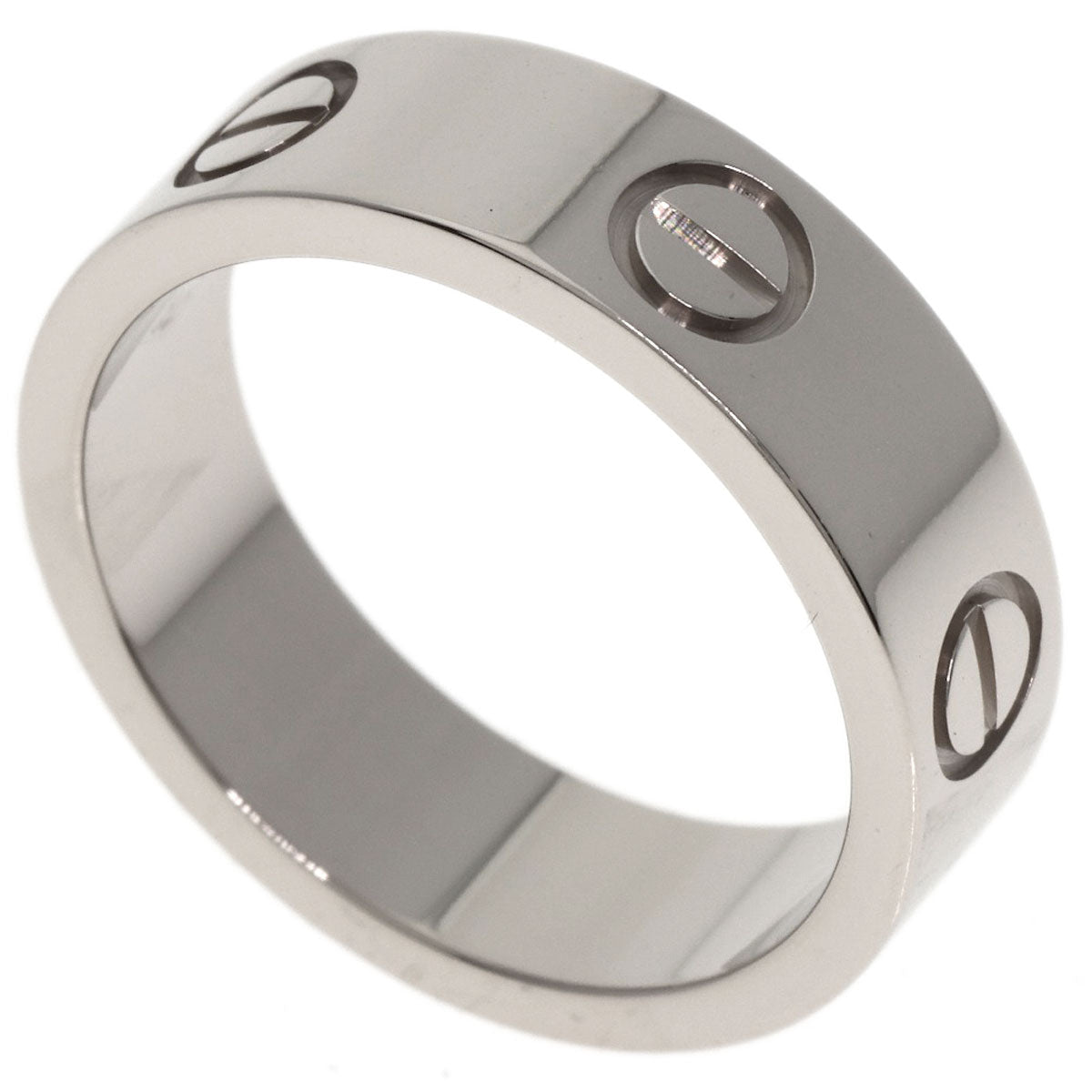 CARTIER love ring #52 Ring K18 White Gold Ladies [Used]