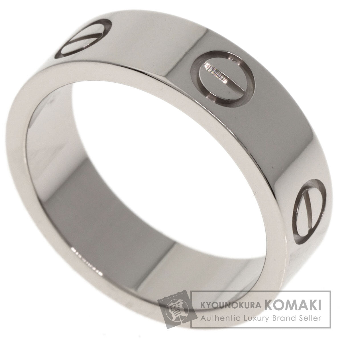 CARTIER love ring #52 Ring K18 White Gold Ladies [Used]