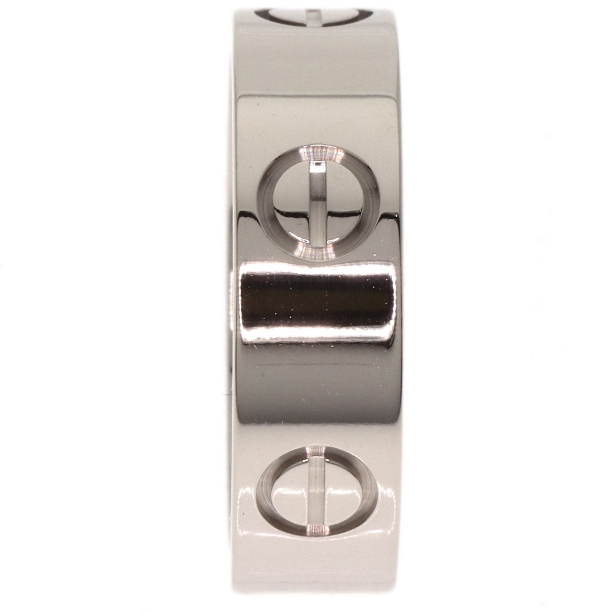 CARTIER love ring #52 Ring K18 White Gold Ladies [Used]