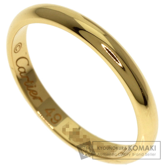 CARTIER Wedding Band #49 Ring K18 Yellow Gold Ladies [Used]