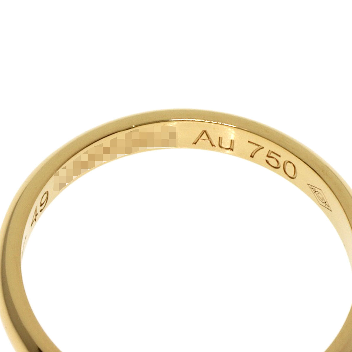 CARTIER Wedding Band #49 Ring K18 Yellow Gold Ladies [Used]