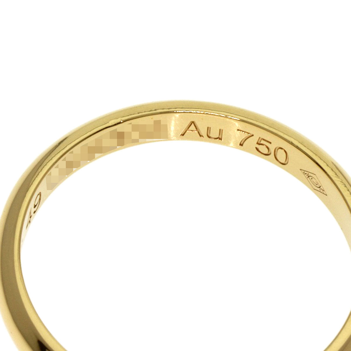 CARTIER Wedding Band #49 Ring K18 Yellow Gold Ladies [Used]