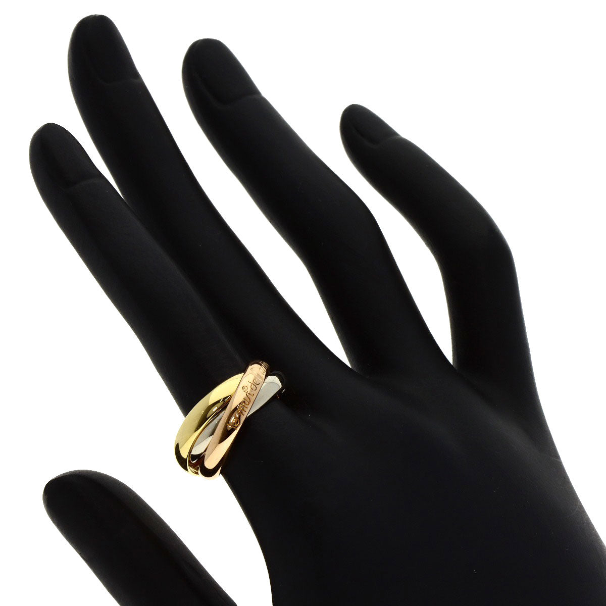 CARTIER Trinity #52 Ring K18 Yellow Gold K18 White GoldLadies [Used]