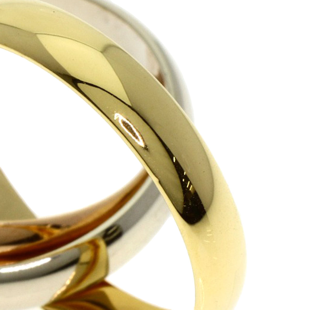 CARTIER Trinity #52 Ring K18 Yellow Gold K18 White GoldLadies [Used]