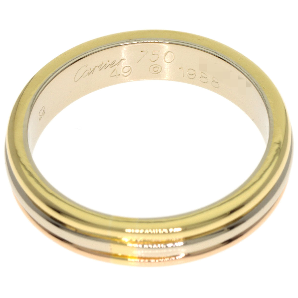 CARTIER Three colors # 49 Ring K18 Yellow Gold K18 White GoldLadies [Used]