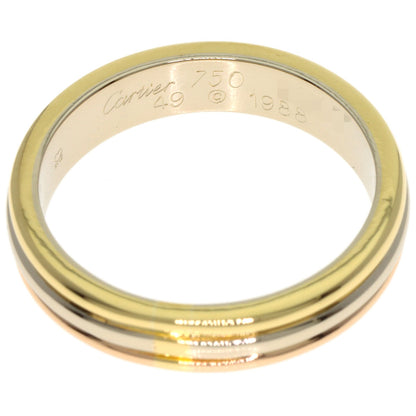 CARTIER Three colors # 49 Ring K18 Yellow Gold K18 White GoldLadies [Used]
