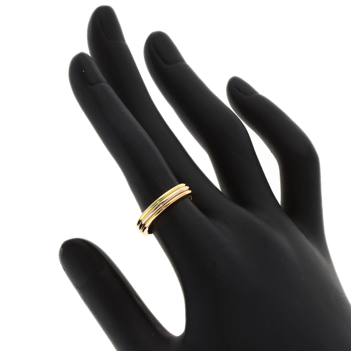 CARTIER Three colors # 49 Ring K18 Yellow Gold K18 White GoldLadies [Used]