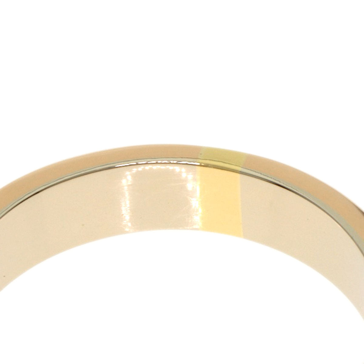 CARTIER Three colors # 49 Ring K18 Yellow Gold K18 White GoldLadies [Used]